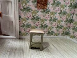 Set of Two Green Counter Stools