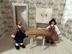Doll Five Plaid and Red Hair Raggedy Style