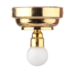 LED Brass Globe Ceiling Lamp