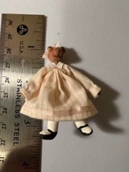 Doll One Bear in Peach Dress