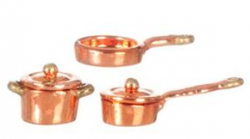 Copper Colored Pans Set