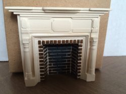 Braxton Payne Colonial Fireplace in Parchment White