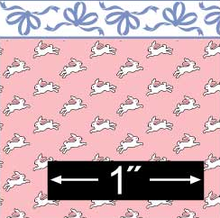 Bunny Hop Wallpaper in Pink